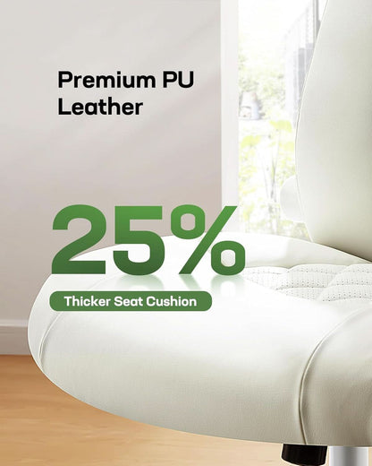 PU Leather Executive Office Chair With Flip Up Armrests-2