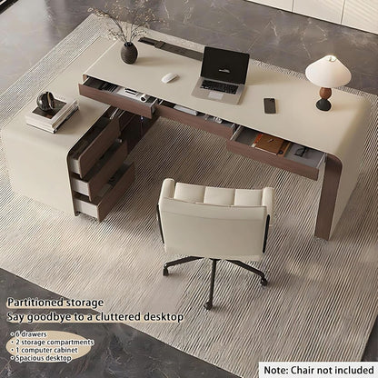 Premium L Shaped Executive Desk 72In Multifunctional-2