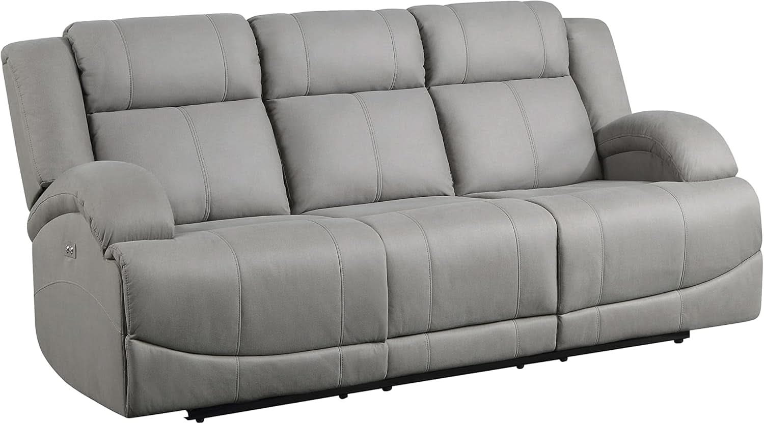 Landwood 3 Piece Power Reclining Living Room Set Gray-4