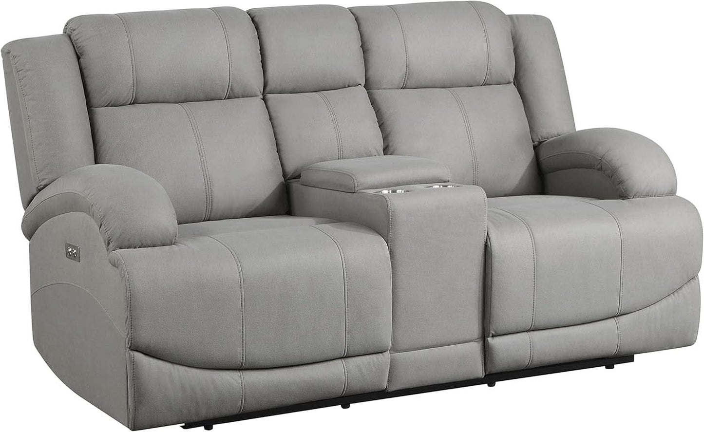 Landwood 3 Piece Power Reclining Living Room Set Gray-3