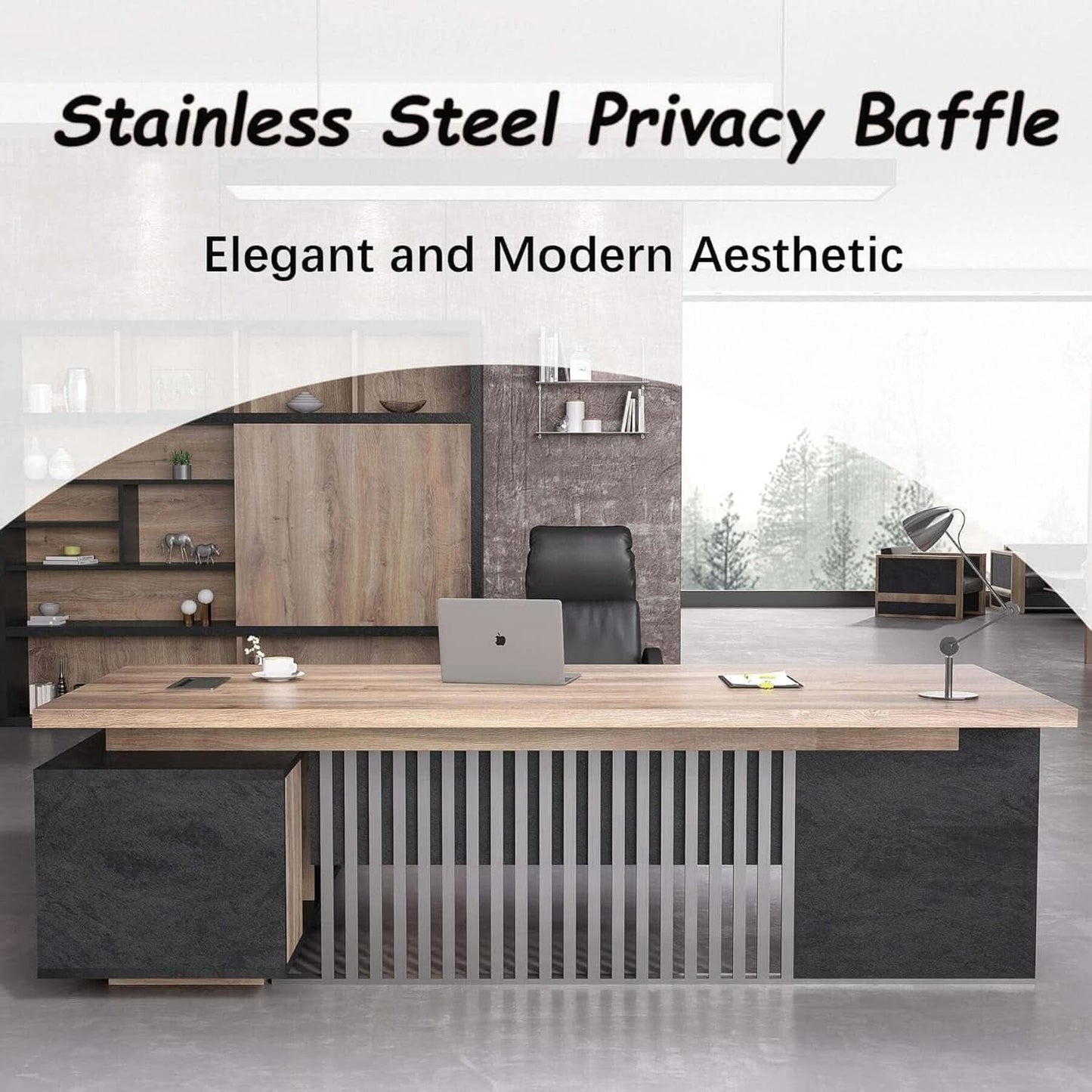 Spacious Executive Desk With Ample Storage Drawers-3
